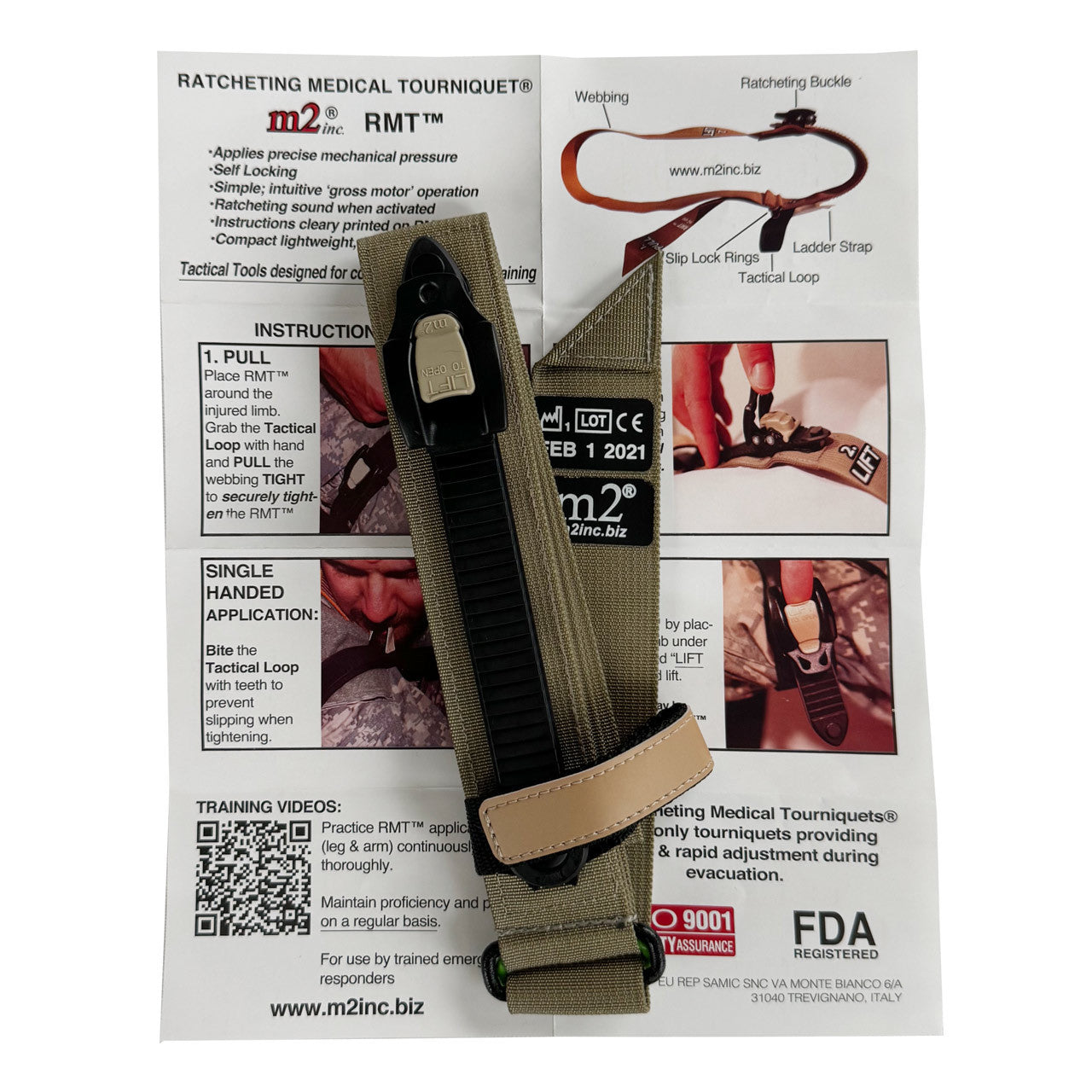 Ratcheting Medical Tourniquet (RMT) - 1.5"