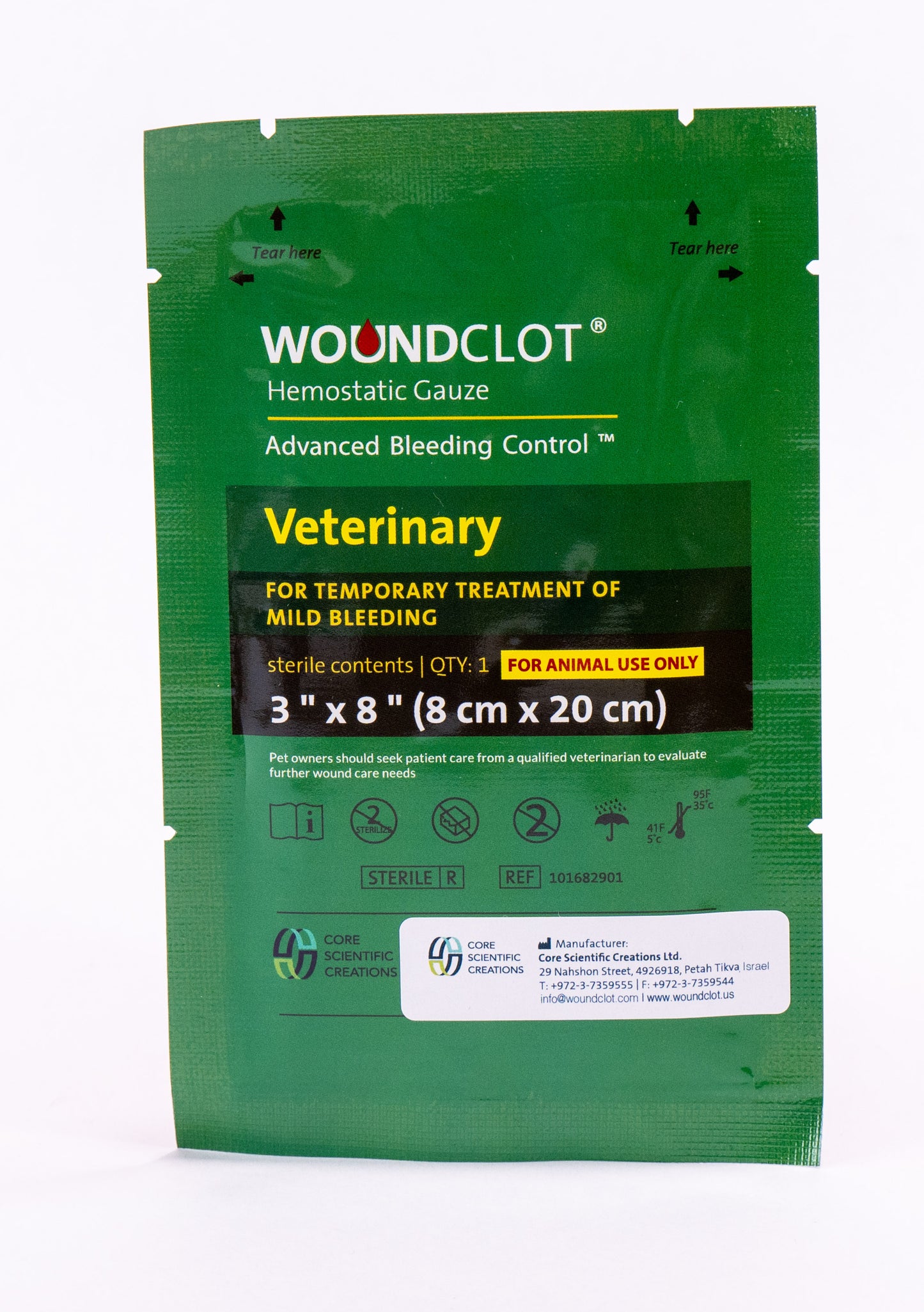 WoundClot Veterinary Hemostatic Gauze The Activity Group WoundClot Veterinary Hemostatic Gauze The Activity Group