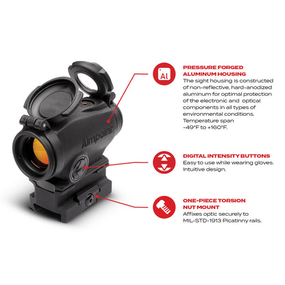 Aimpoint Duty RDS™ Red Dot Sight - One-piece Torsion Nut Mount, 39mm